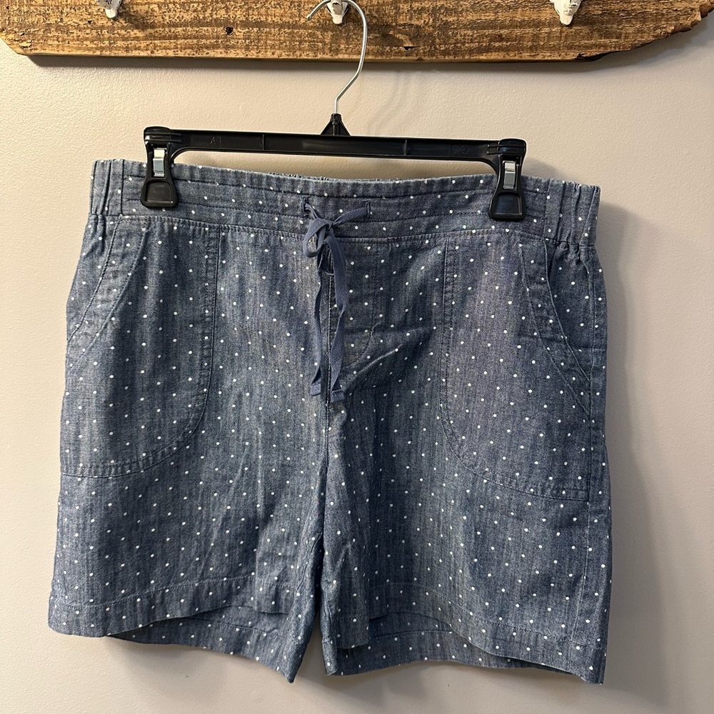 Talbots Blue Polka Dot Women’s Shorts Size 10P
